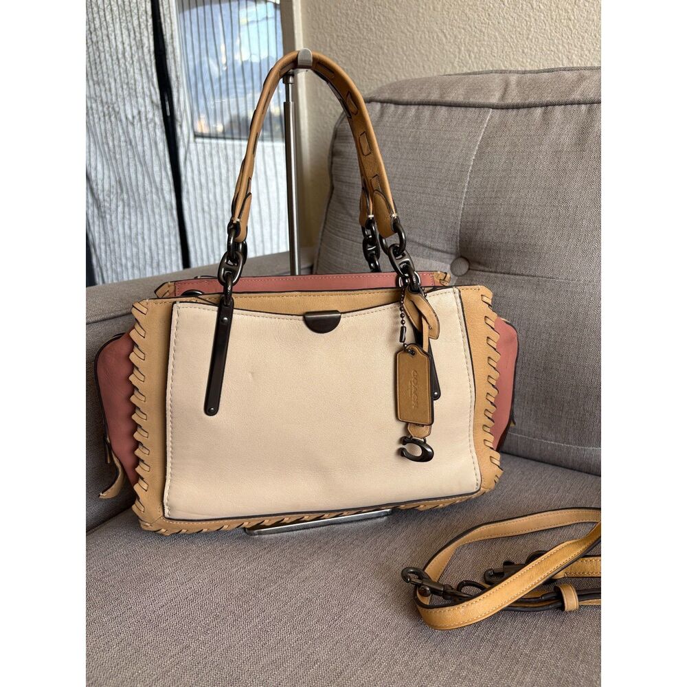 COACH 69612 Dreamer 27 Colorblock Whipstitch Ltd Edition Satchel Crossbody